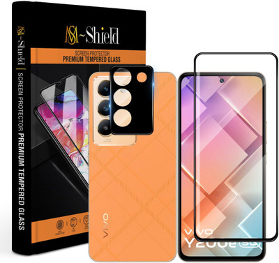 MS-Shield Edge To Edge Tempered Glass for Vivo Y200e 5G, With Camera Lens Protector(Pack of 1)