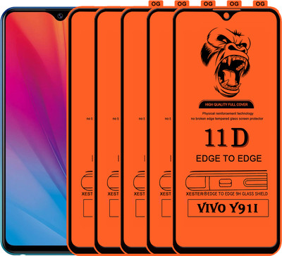 PFOAM Edge To Edge Tempered Glass for VIVO Y91I(Pack of 5)