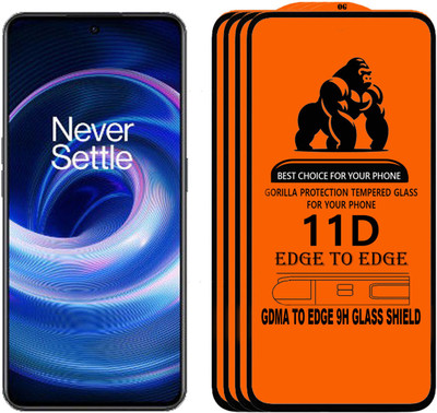 GDMA Edge To Edge Tempered Glass for OnePlus 10R 5G(Pack of 4)