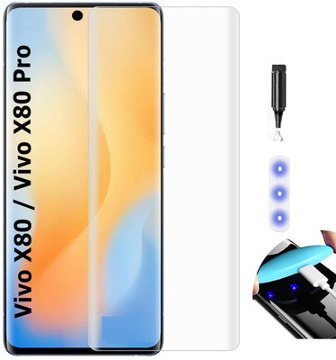 Mofrills Edge To Edge Tempered Glass for Vivo X80 Pro(Pack of 1)