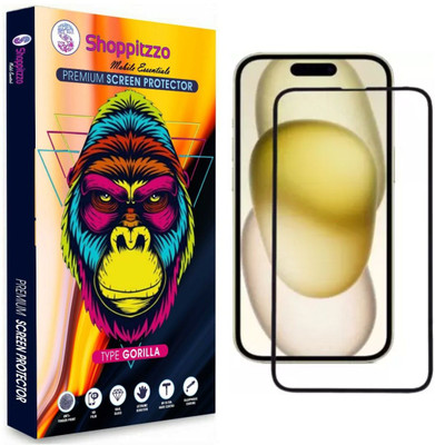 Shoppitzzo Edge To Edge Tempered Glass for iPhone 15 Pro Max|iPhone 16 Plus (6.7 Inch)(Pack of 1)