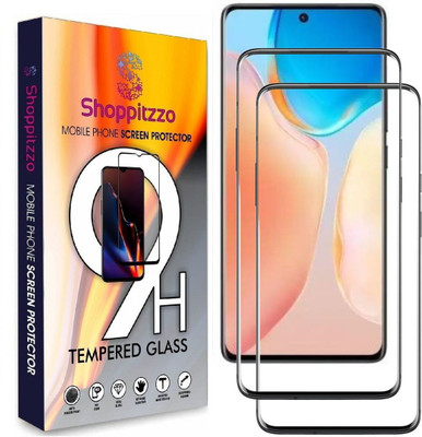 Shoppitzzo Edge To Edge Tempered Glass for OnePlus 10R,Reno 8 Pro,realme GT Neo 3/*DuraGlass*Tempered Glass/Full Screen Coverage-Edge to Edge/9H(Pack of 2)