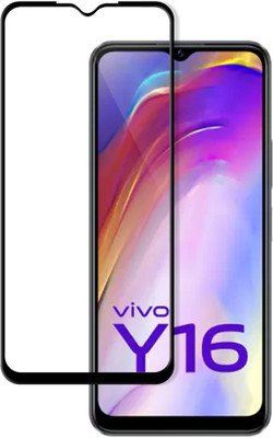 R-TECH Edge To Edge Tempered Glass for Vivo Y16(Pack of 1)