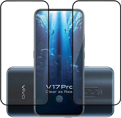 NIMMIKA ENTERPRISES Edge To Edge Tempered Glass for Vivo V17 Pro D+ Tempered Glass(Pack of 2)