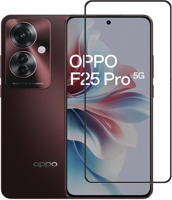 HIE POWER Edge To Edge Tempered Glass for Oppo F25 Pro 5G-dge to Edge Coverage Screen Guard with Easy Installation Kit-Screen Protector and Installation Kit(Pack of 1)