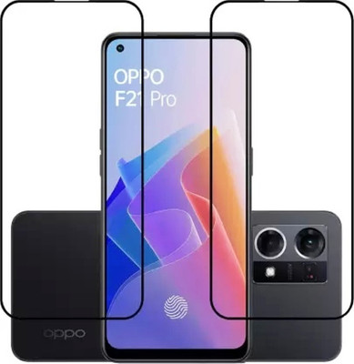 HIE POWER Edge To Edge Tempered Glass for OPPO F21 Pro 5G -( Military Grade Premium Tempered Glass Super Tough Screen Protector Guard with Easy Installation Kit-11D-Pack of 2)(Pack of 2)