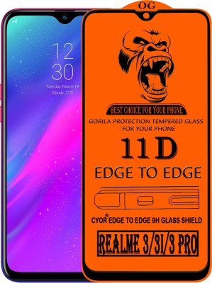 CYOR Edge To Edge Tempered Glass for Realme 3i(Pack of 1)