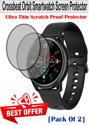 RapTag Edge To Edge Screen Guard for Crossbeat Orbit Smartwatch (Screen guard only)(Pack of 2)