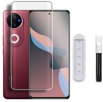 Gorilaa OG Edge To Edge Tempered Glass for vivo V50 5G/vivo V50 Pro 5G Full Tempered Glass for vivo V50 5G/vivo V50 Pro 5G Full Screen Protector with Easy Installation Kit (Transperent)(Pack of 1)
