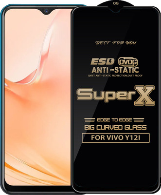 Qyist Edge To Edge Tempered Glass for VIVO Y12I(Pack of 1)
