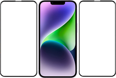 YOGKREETI Edge To Edge Tempered Glass for Apple iPhone 14 Plus(Pack of 2)