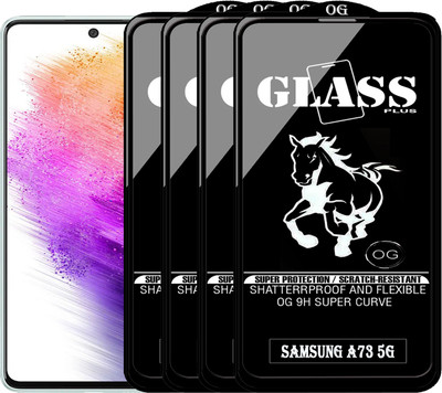 PFOAM Edge To Edge Tempered Glass for SAMSUNG GALAXY A73 5G(Pack of 4)