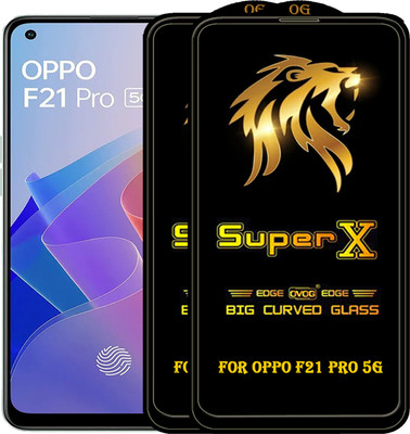 PFOAM Edge To Edge Tempered Glass for OPPO F21 PRO 5G(Pack of 2)