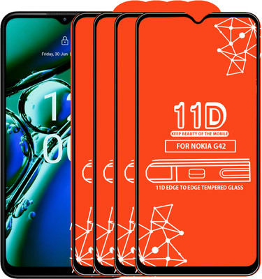 Roxel Edge To Edge Tempered Glass for Nokia G42(Pack of 4)