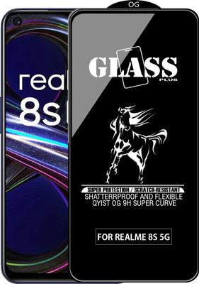 Qyist Edge To Edge Tempered Glass for REALME 8S 5G(Pack of 1)
