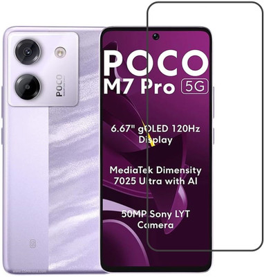 Flipkart SmartBuy Edge To Edge Tempered Glass for POCO M7 Pro 5G, POCO M7 Pro(Pack of 1)