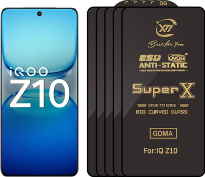 GDMA Edge To Edge Tempered Glass for IQOO Z10(Pack of 5)