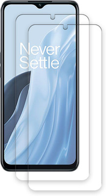 SOMTONE Edge To Edge Tempered Glass for OnePlus Nord N300 TEMPERED GUARD FRONTP2(Pack of 2)
