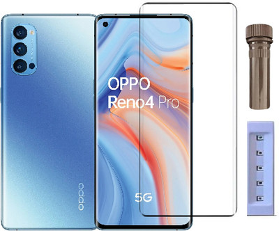 crixus Edge To Edge Tempered Glass for OPPO Reno4 Pro(Pack of 1)