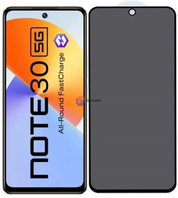 Resolute Edge To Edge Tempered Glass for Infinix Note 30 5G, DelhiGear Glass, Privacy Screen Protector, Privacy Tempered Glass, Screen Guard, Mobile Glass(Pack of 1)