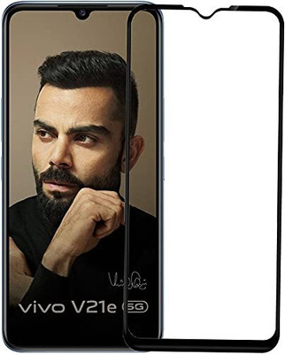 EITANSHA CREATION Edge To Edge Tempered Glass for Vivo V21e 4G, Vivo V21e 5G(Pack of 1)