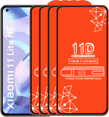 Roxel Edge To Edge Tempered Glass for Mi 11 Lite Ne(5G)(Pack of 4)