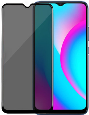 HUPSHY Edge To Edge Tempered Glass for realme C15(Pack of 1)