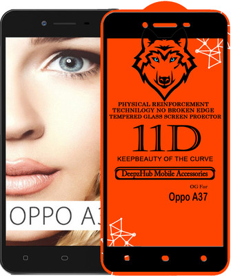 DeepzHub Edge To Edge Tempered Glass for Oppo A37(Pack of 1)