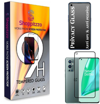 Shoppitzzo Edge To Edge Tempered Glass for OnePlus 8T,9,9R,OPPO Reno 7 Pro/*Privacy-Anti Spy*Tempered Glass/Full Screen Coverage-Edge to Edge/9H(Pack of 1)