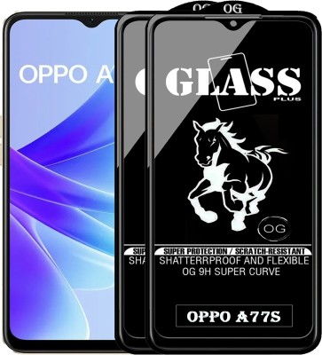 Rofix star Edge To Edge Tempered Glass for OPPO A77S(Pack of 2)