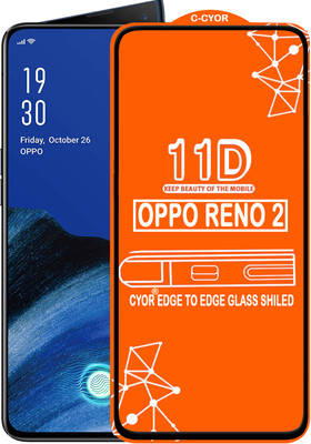 CYOR Edge To Edge Tempered Glass for OPPO Reno 2(Pack of 1)