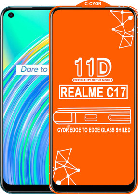 CYOR Edge To Edge Tempered Glass for REALME C17(Pack of 1)