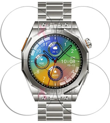SOMTONE Edge To Edge Tempered Glass for Z83 MAX Fitness Tracker Smartwatch 44mm SMARTWATCH SCREEN GUARD(Pack of 4)