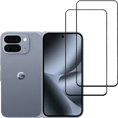 VAYUVAULT Edge To Edge Tempered Glass for Google Pixel 10 Pro Fold, Black Glass(Pack of 2)