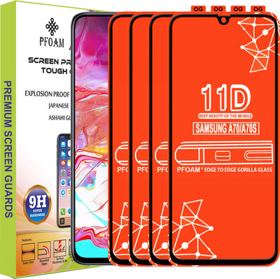 PFOAM Edge To Edge Tempered Glass for SAMSUNG GALAXY A70S(Pack of 4)