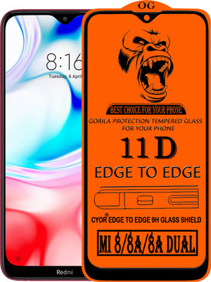 CYOR Edge To Edge Tempered Glass for REDMI 8A DUAL(Pack of 1)