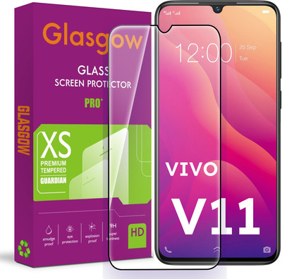 Glasgow Edge To Edge Tempered Glass for Vivo V11(Pack of 1)