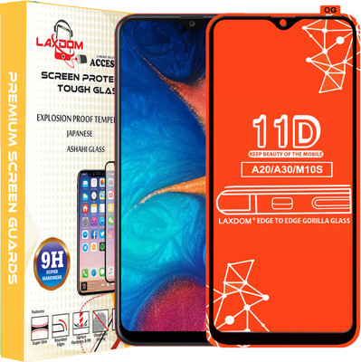 Laxdom Edge To Edge Tempered Glass for SAMSUNG GALAXY A20(Pack of 1)