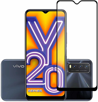 EITANSHA CREATION Edge To Edge Tempered Glass for Vivo Y20, Vivo Y20A, Vivo Y20i, Vivo Y20G(Pack of 1)