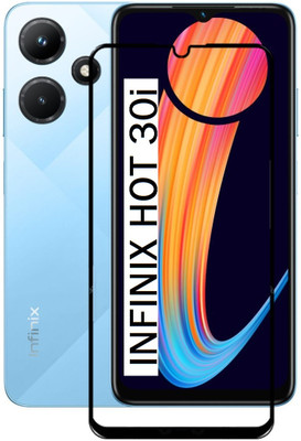 CASEHUNT Edge To Edge Tempered Glass for Infinix HOT 30i(Pack of 1)