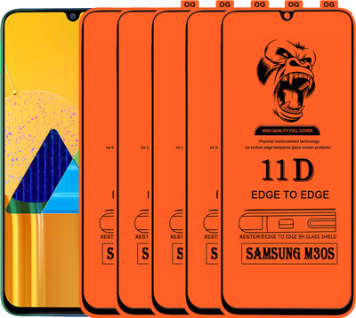 PFOAM Edge To Edge Tempered Glass for SAMSUNG GALAXY M30S(Pack of 5)