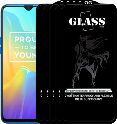 CYOR Edge To Edge Tempered Glass for Realme U1(Pack of 5)