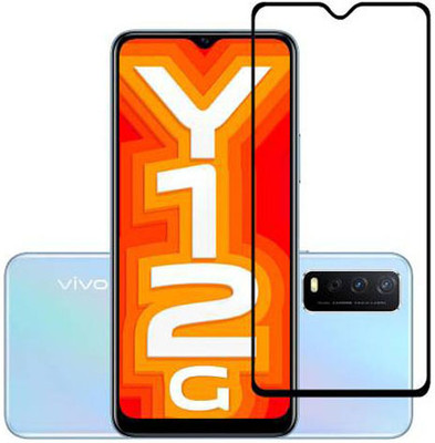 SM Styles Edge To Edge Tempered Glass for Vivo Y12g(Pack of 1)