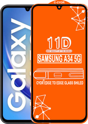 CYOR Edge To Edge Tempered Glass for SAMSUNG A34 5G(Pack of 1)