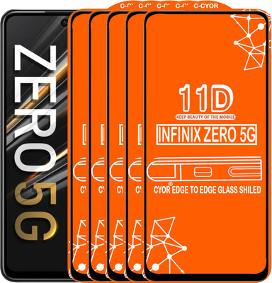 CYOR Edge To Edge Tempered Glass for INFINIX ZERO 5G(Pack of 5)