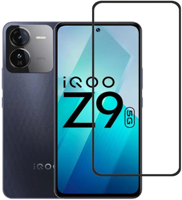 EITANSHA CREATION Edge To Edge Tempered Glass for Vivo iQOO Z9 5G, iQOO Z9 5G(Pack of 1)