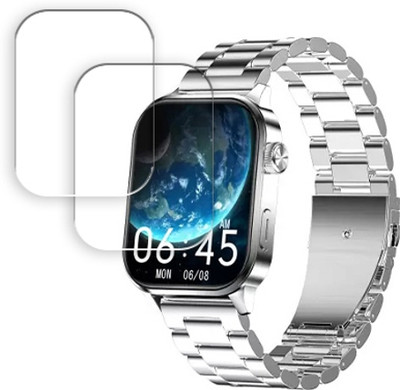 SOMTONE Edge To Edge Tempered Glass for alt OG Supreme 1.96 inch SMARTWATCH SCREEN GUARD(Pack of 2)
