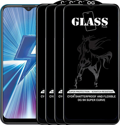 CYOR Edge To Edge Tempered Glass for VIVO Y12(Pack of 4)