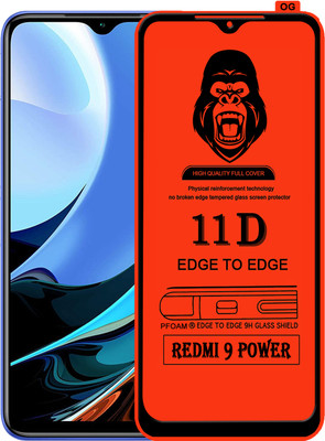 Rofix star Edge To Edge Tempered Glass for REDMI 9 PWER(Pack of 1)
