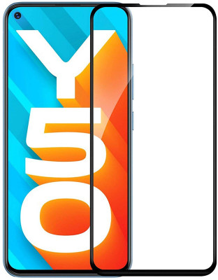 ChutPutMart Edge To Edge Tempered Glass for Vivo Y30(Pack of 1)